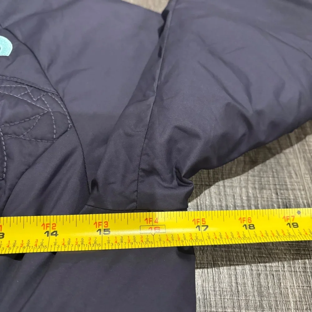 The North Face Womens Floral Quilted Insulated Jacket Gray Teal XS Full Zip - Picture 7 of 10